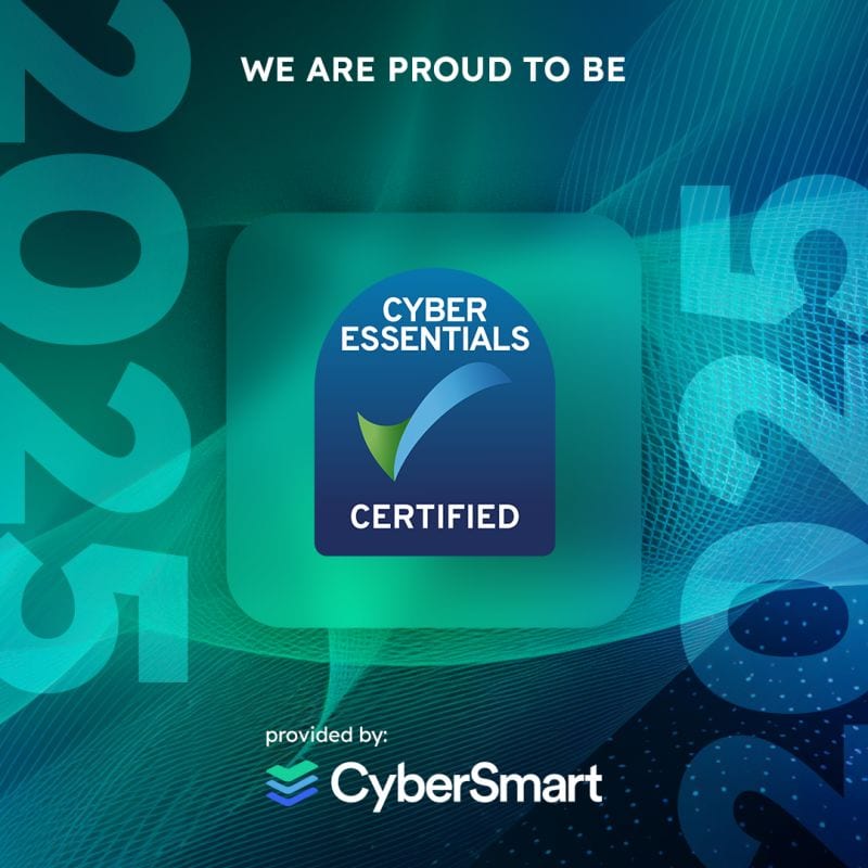 We are proud to be Cyber Essentials certified, 2025.